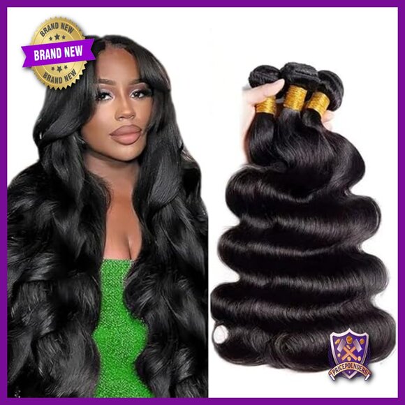 Brazilian Human Hair Extensions 20 22 24 Inch Body Wave Bundles Tangle Free